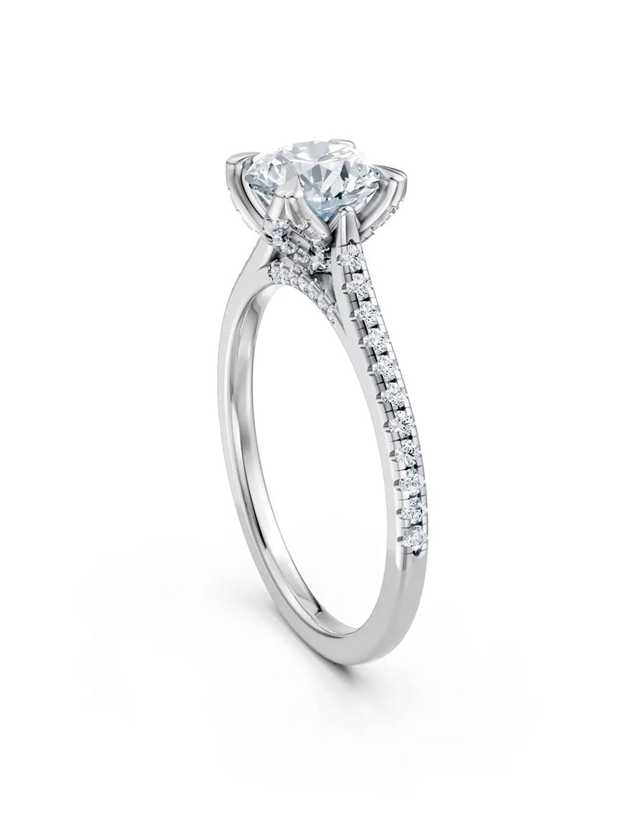 Anillo de Compromiso - pavé - AMORE614-RD-CZ