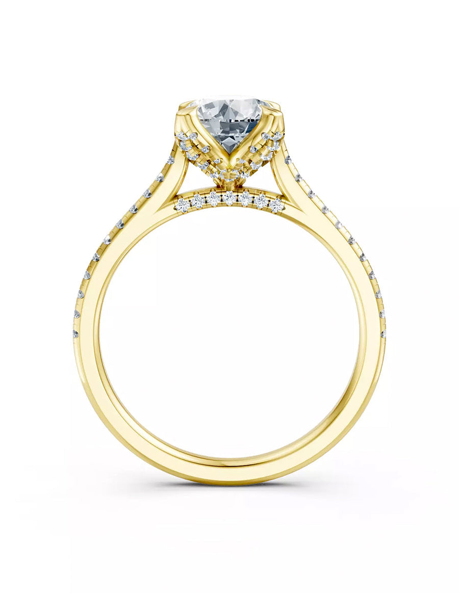 Anillo de Compromiso - pavé - AMORE614-RD-CZ