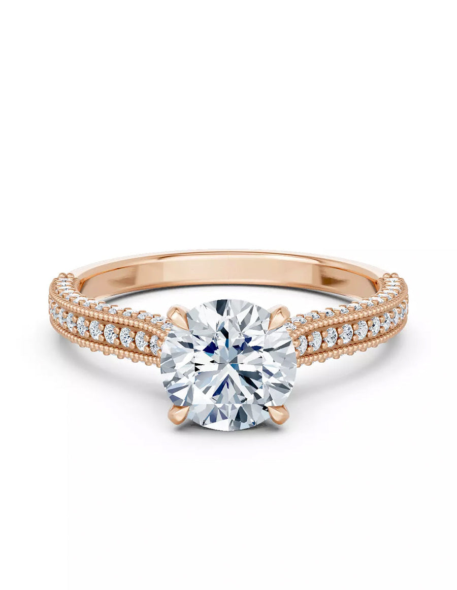 Anillo de Compromiso - pavé - AMORE615-RD-CZ