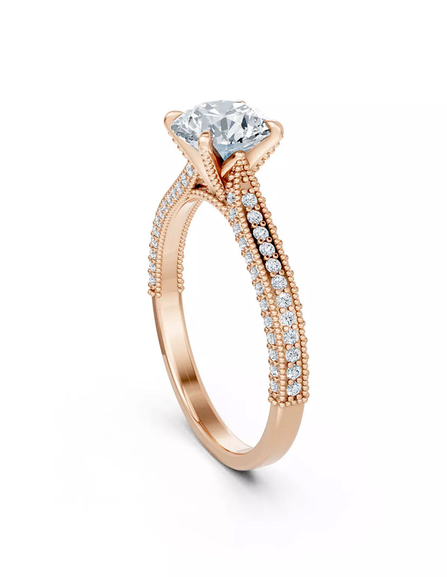 Anillo de Compromiso - pavé - AMORE615-RD-CZ