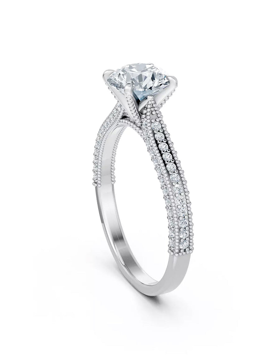 Anillo de Compromiso - pavé - AMORE615-RD-CZ