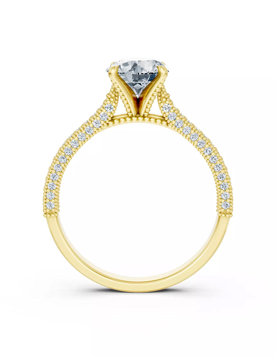 Anillo de Compromiso - pavé - AMORE615-RD-CZ