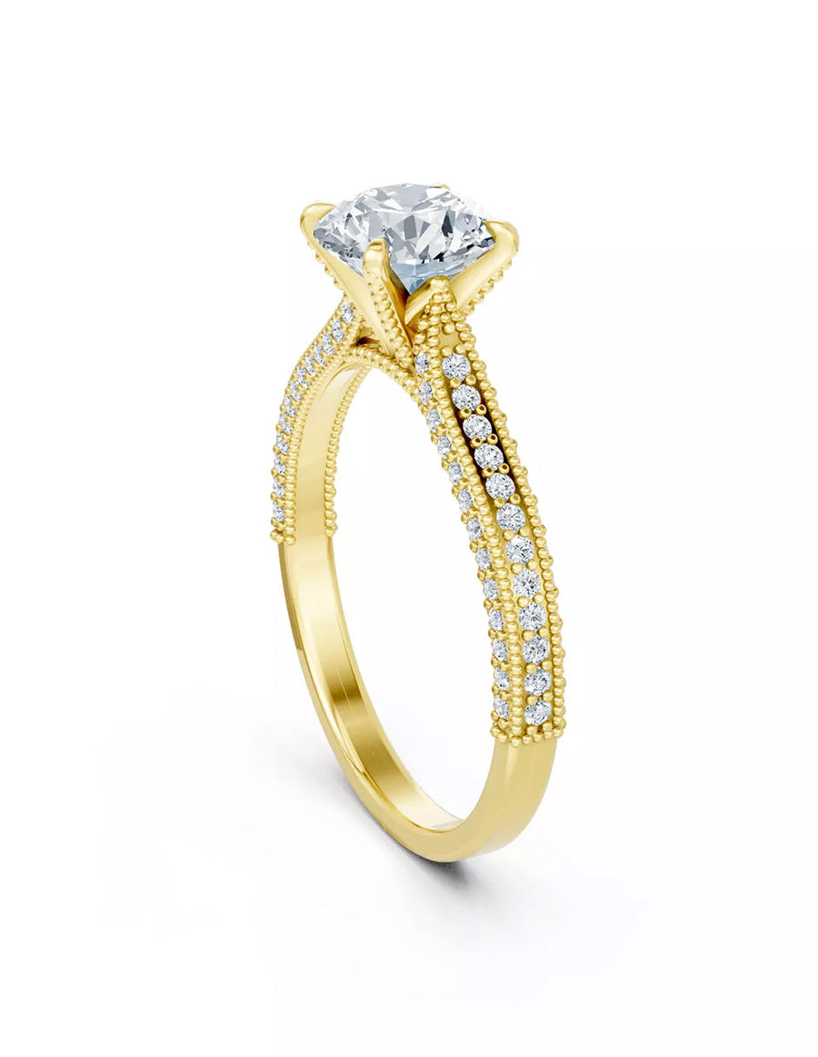 Anillo de Compromiso - pavé - AMORE615-RD-CZ