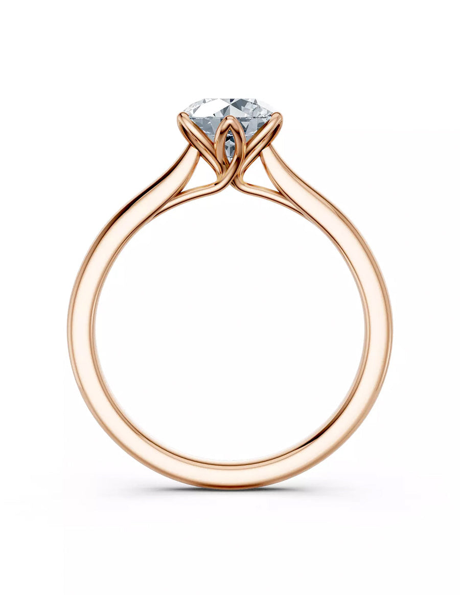 Anillo de Compromiso - solitario - AMORE616-RD-CZ