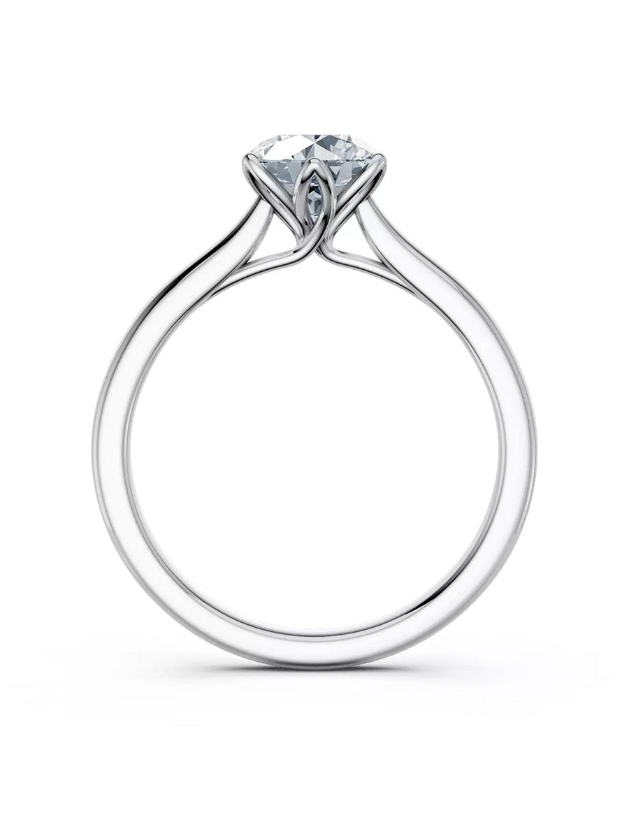 Anillo de Compromiso - solitario - AMORE616-RD-CZ