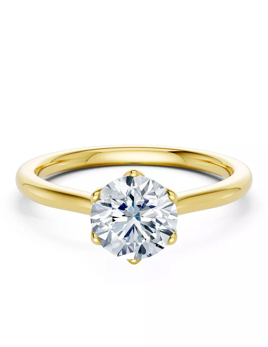 Anillo de Compromiso - solitario - AMORE616-RD-CZ