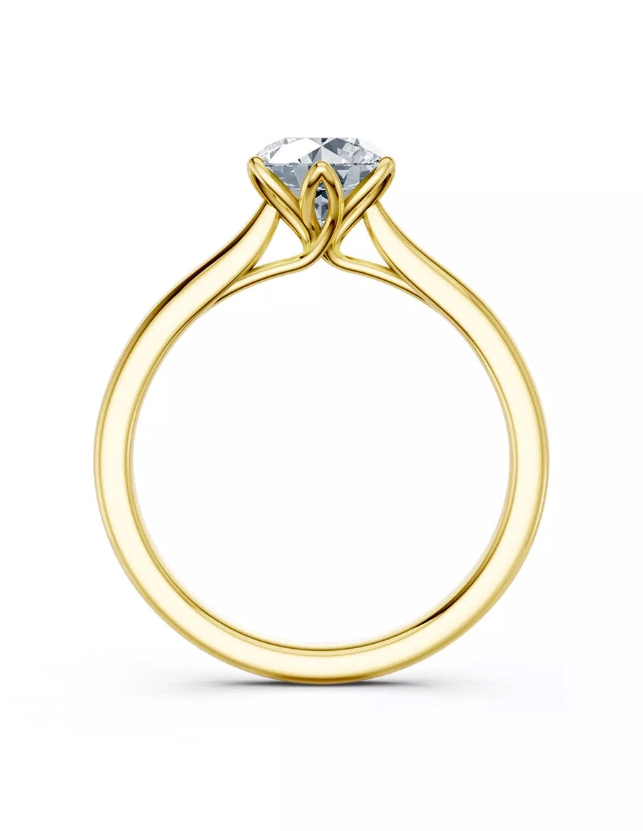 Anillo de Compromiso - solitario - AMORE616-RD-CZ