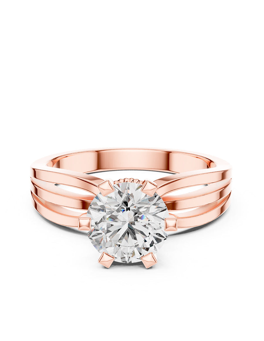 Anillo de compromiso - solitario - AMORE62-RD-LG
