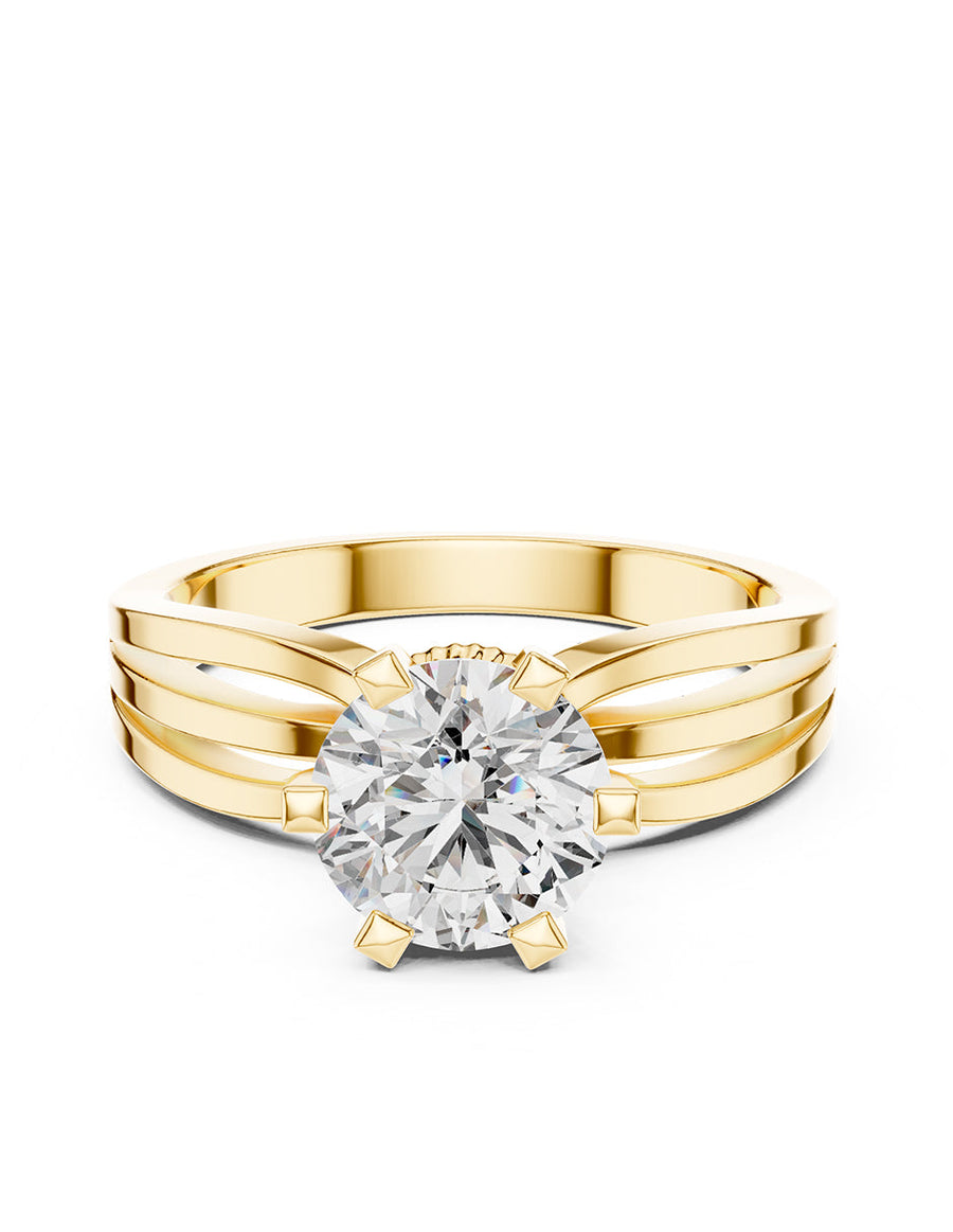 Anillo de compromiso - solitario - AMORE62-RD-LG