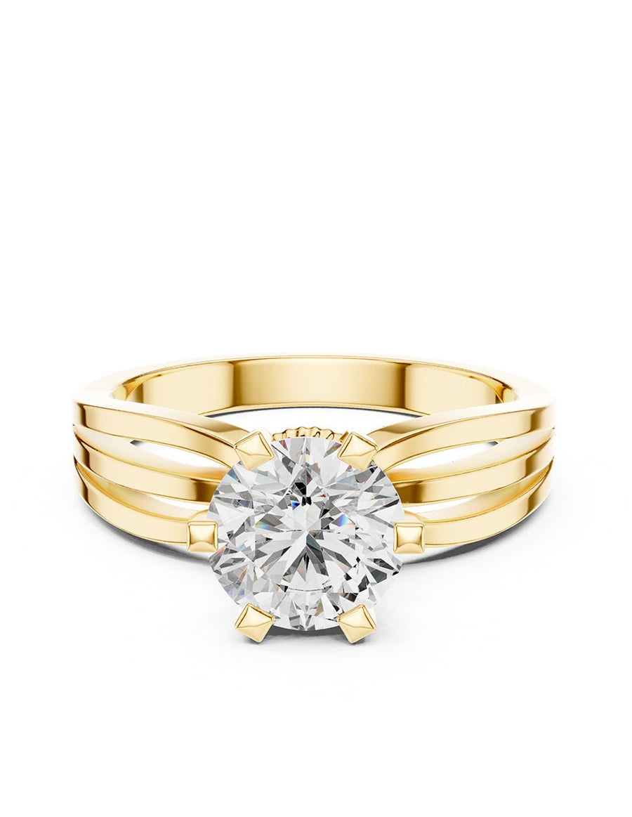 Anillo de Compromiso - solitario - AMORE62-RD-CZ