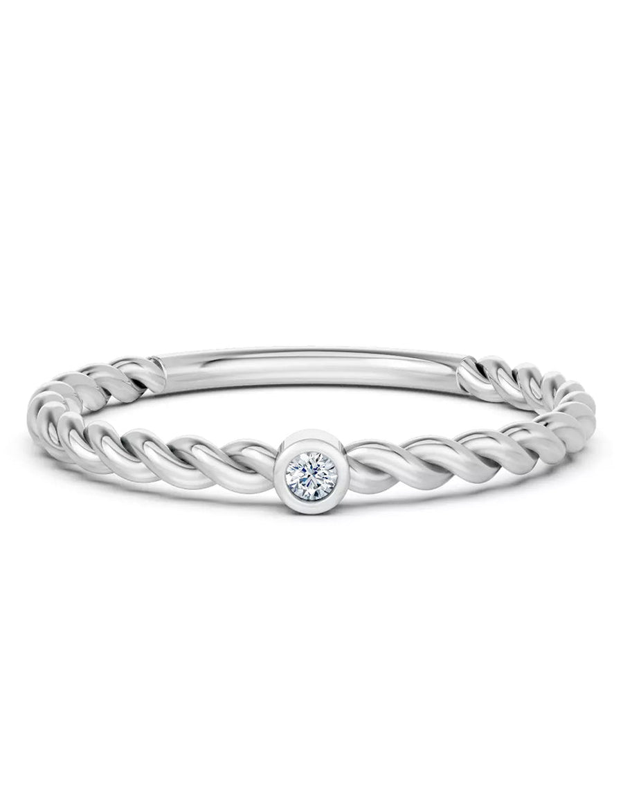 Anillo de Compromiso - solitario - AMORE620-RD-CZ