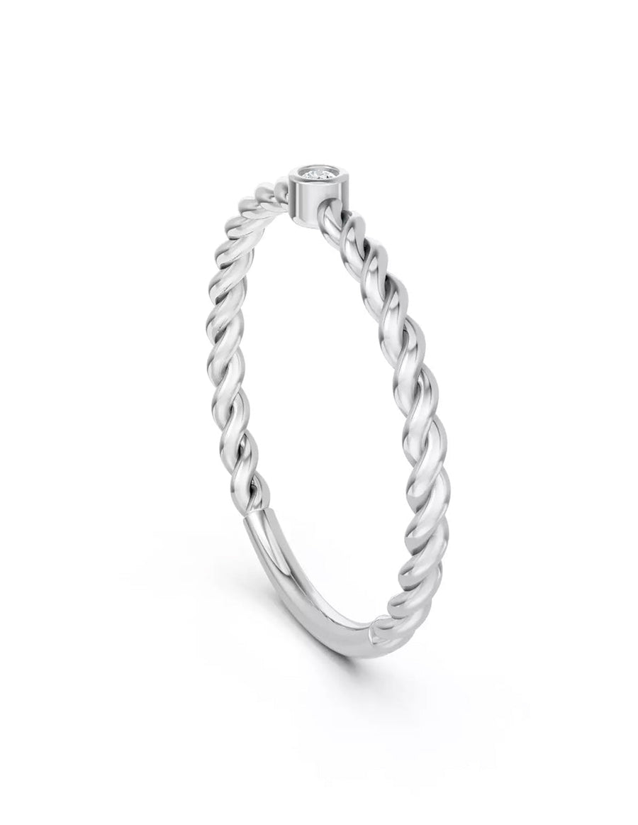 Anillo de Compromiso - solitario - AMORE620-RD-CZ