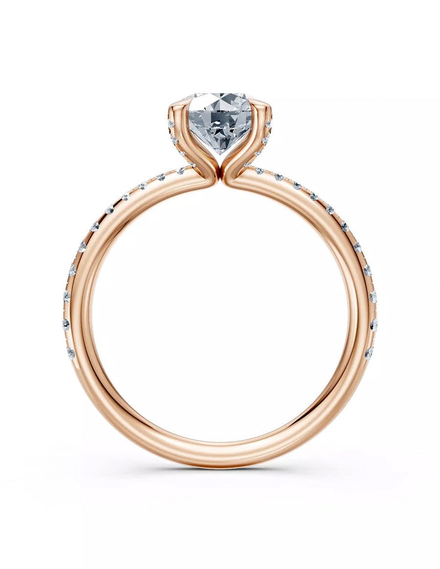 Anillo de Compromiso - pavé - AMORE621-RD-CZ