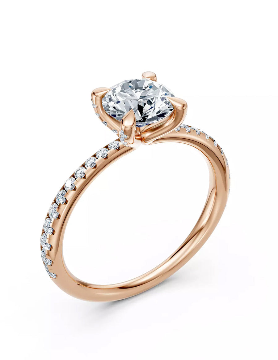 Anillo de Compromiso - pavé - AMORE621-RD-CZ