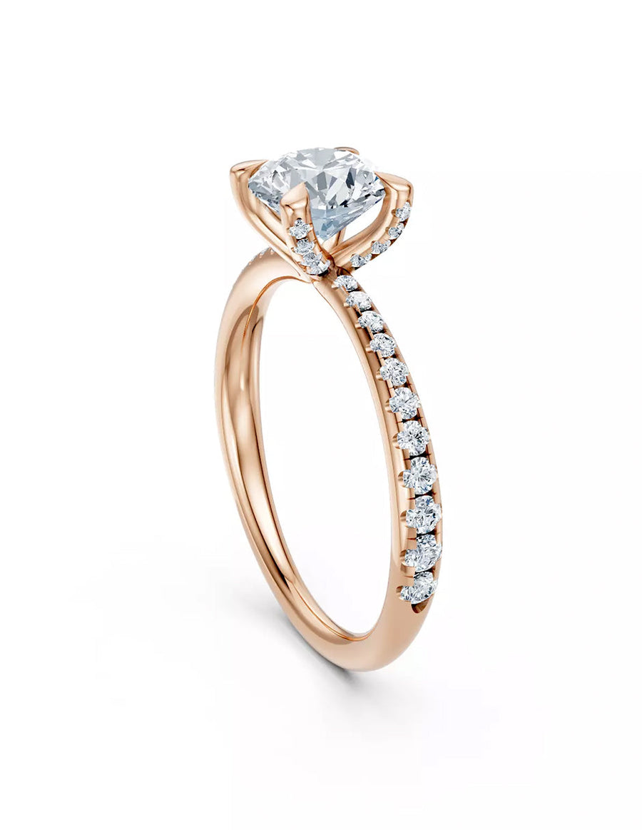 Anillo de Compromiso - pavé - AMORE621-RD-CZ