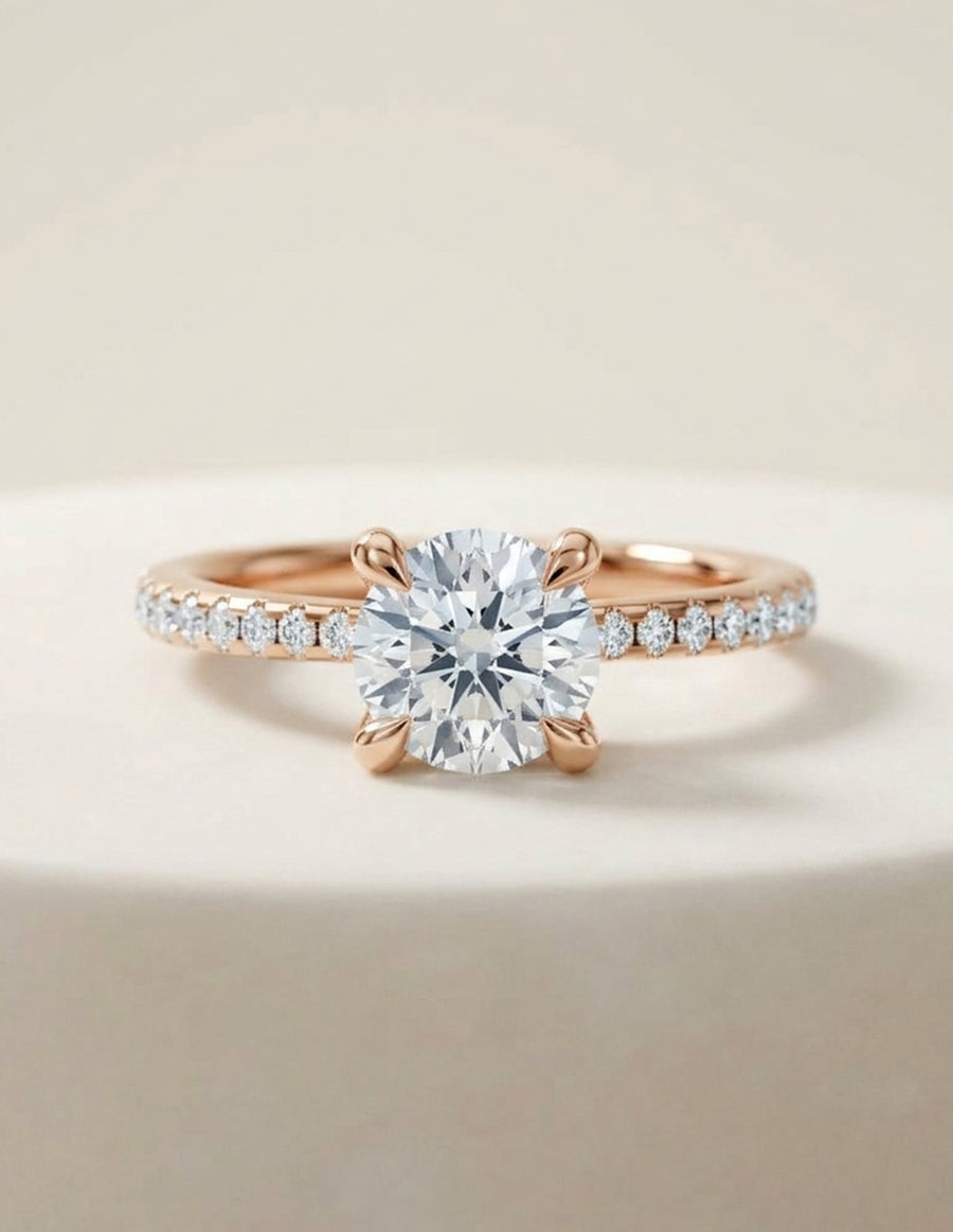 Anillo de Compromiso - pavé - AMORE621-RD-CZ