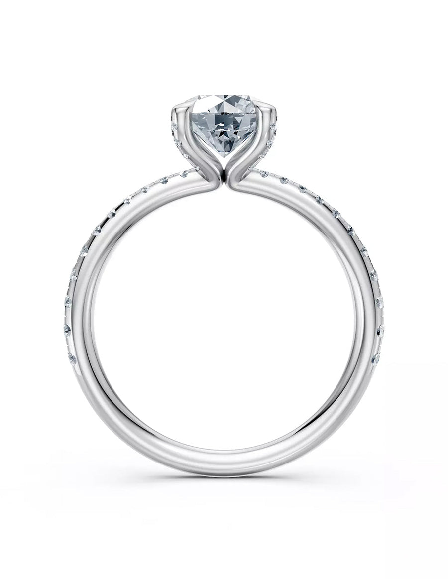 Anillo de Compromiso - pavé - AMORE621-RD-CZ