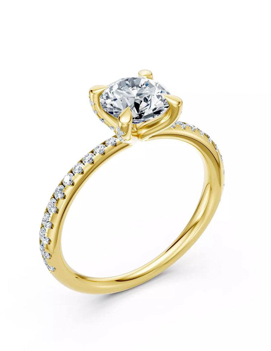 Anillo de Compromiso - pavé - AMORE621-RD-CZ