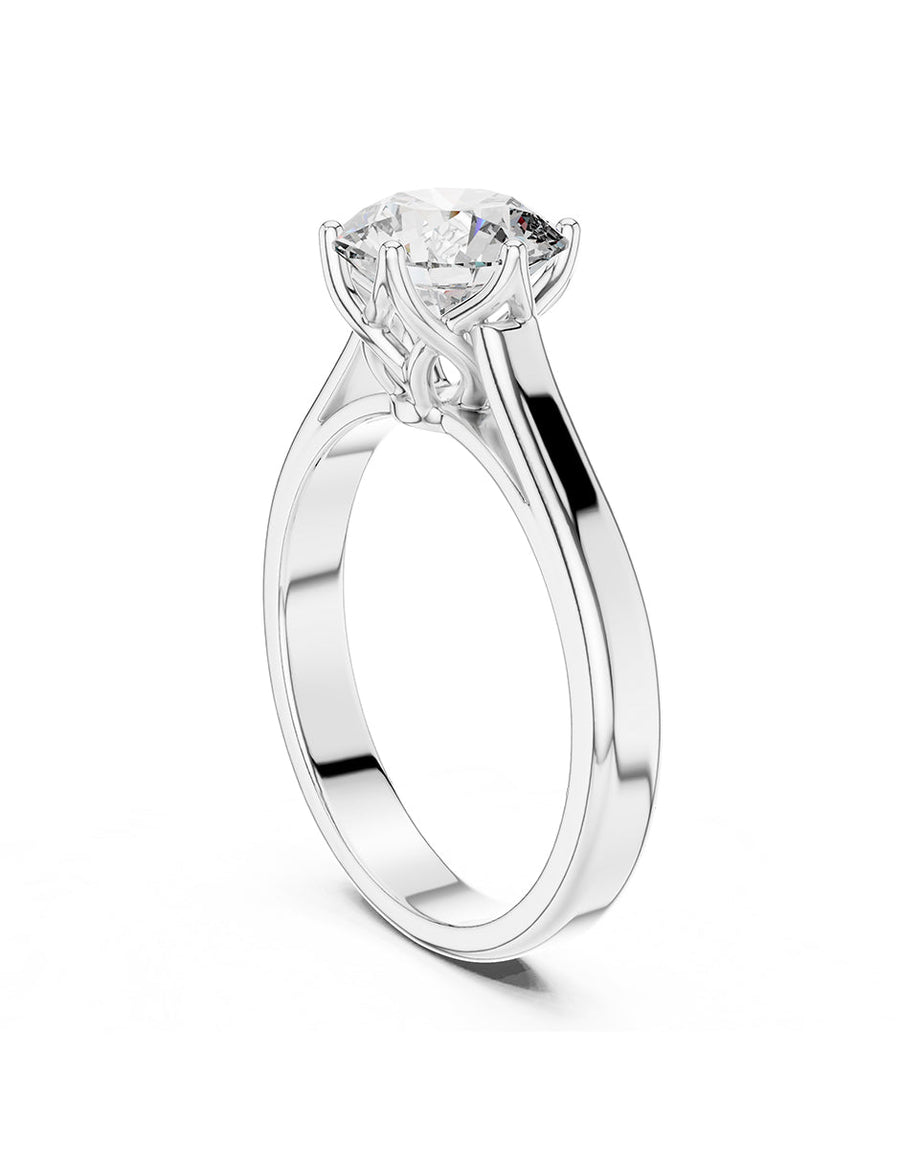 Anillo de Compromiso - solitario - AMORE63-RD-CZ