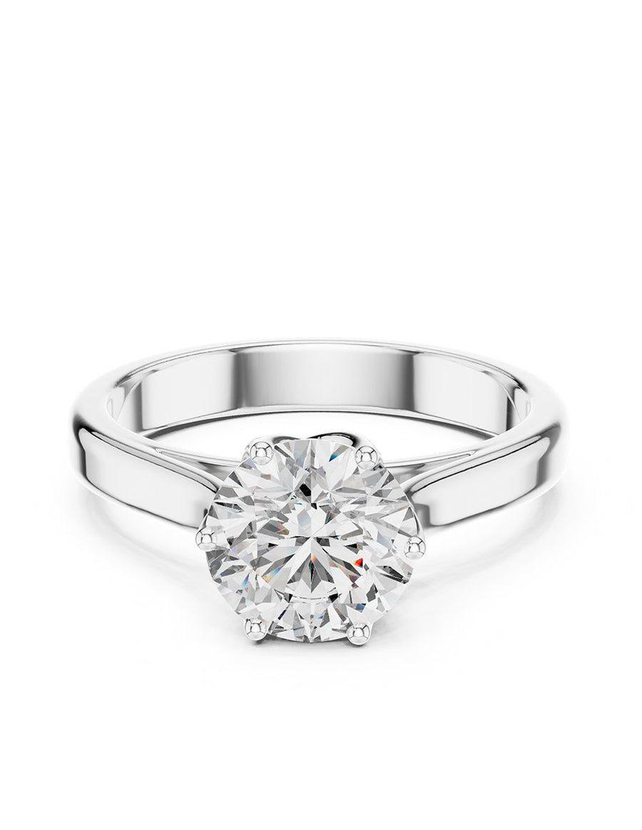 Anillo de compromiso - solitario - AMORE63-RD-LG