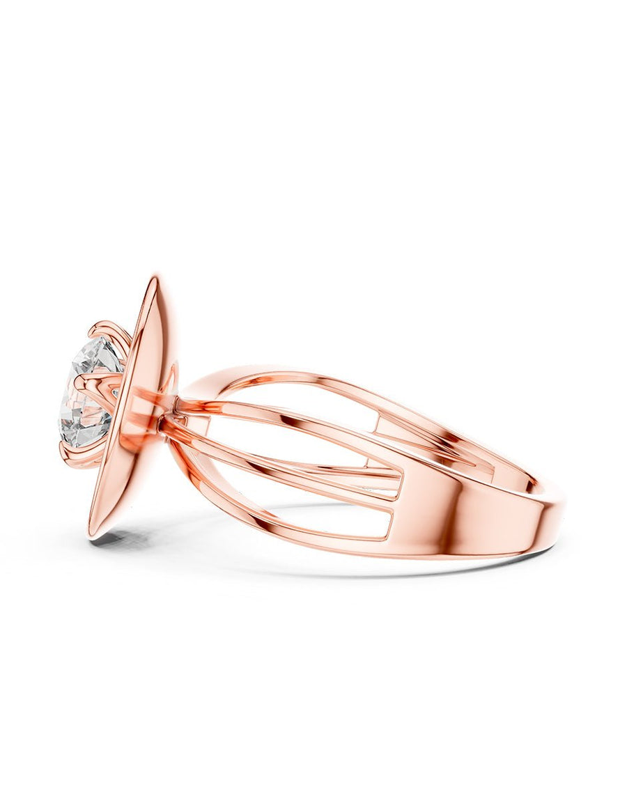 Anillo de Compromiso - solitario - AMORE64-RD-CZ