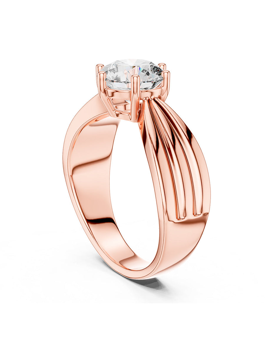 Anillo de compromiso - solitario - AMORE67-RD-LG
