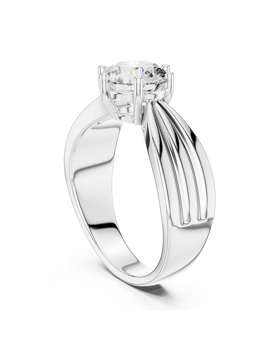Anillo de Compromiso - solitario - AMORE67-RD-CZ