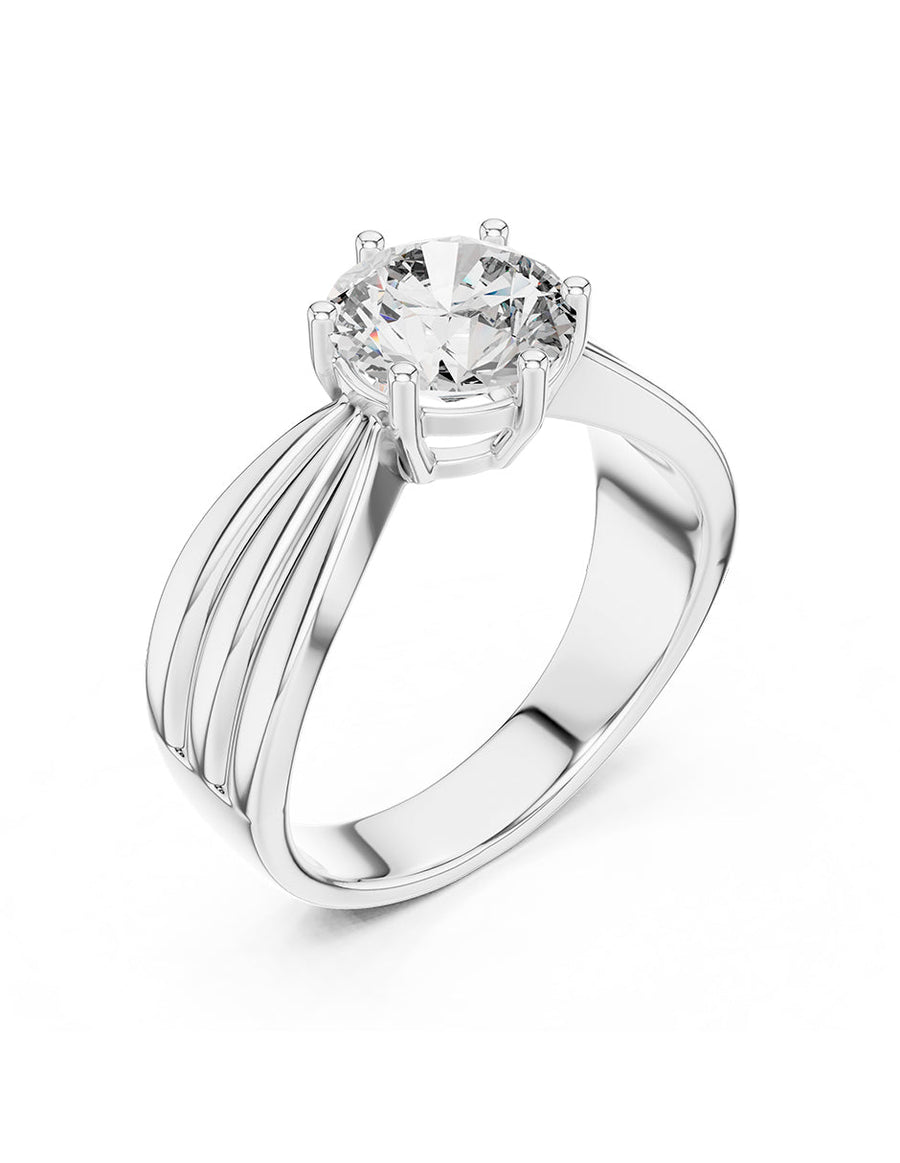 Anillo de Compromiso - solitario - AMORE67-RD-CZ