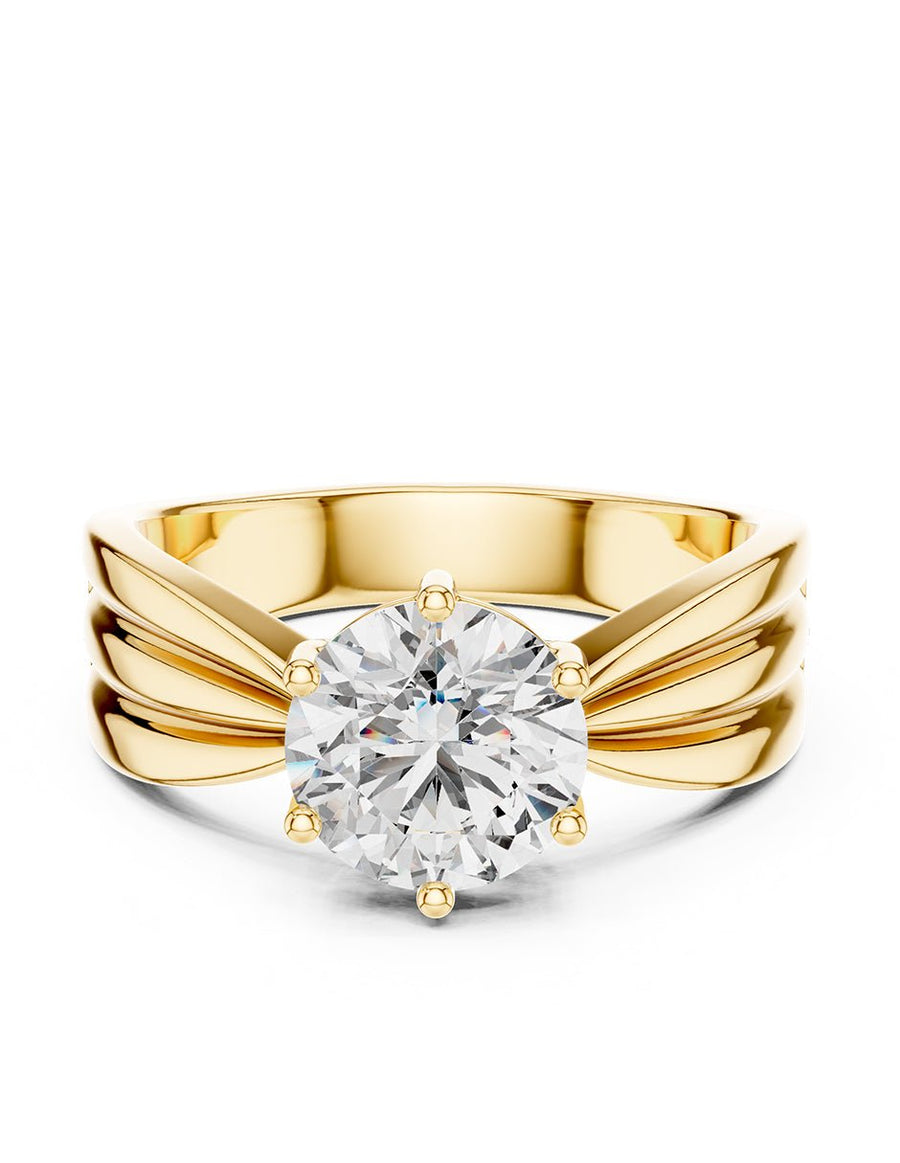 Anillo de Compromiso - solitario - AMORE67-RD-CZ