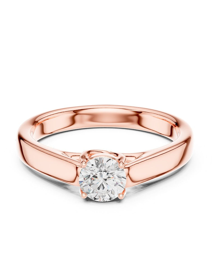Anillo de Compromiso - solitario - AMORE68-RD-CZ