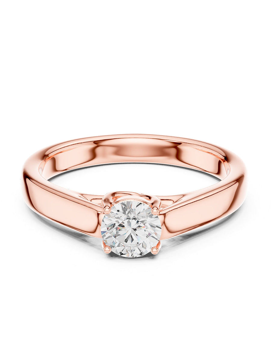 Anillo de compromiso - solitario - AMORE68-RD-LG