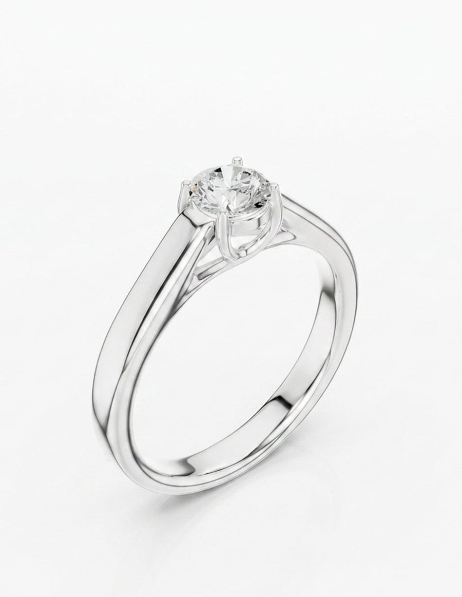 Anillo de Compromiso - solitario - AMORE68-RD-CZ