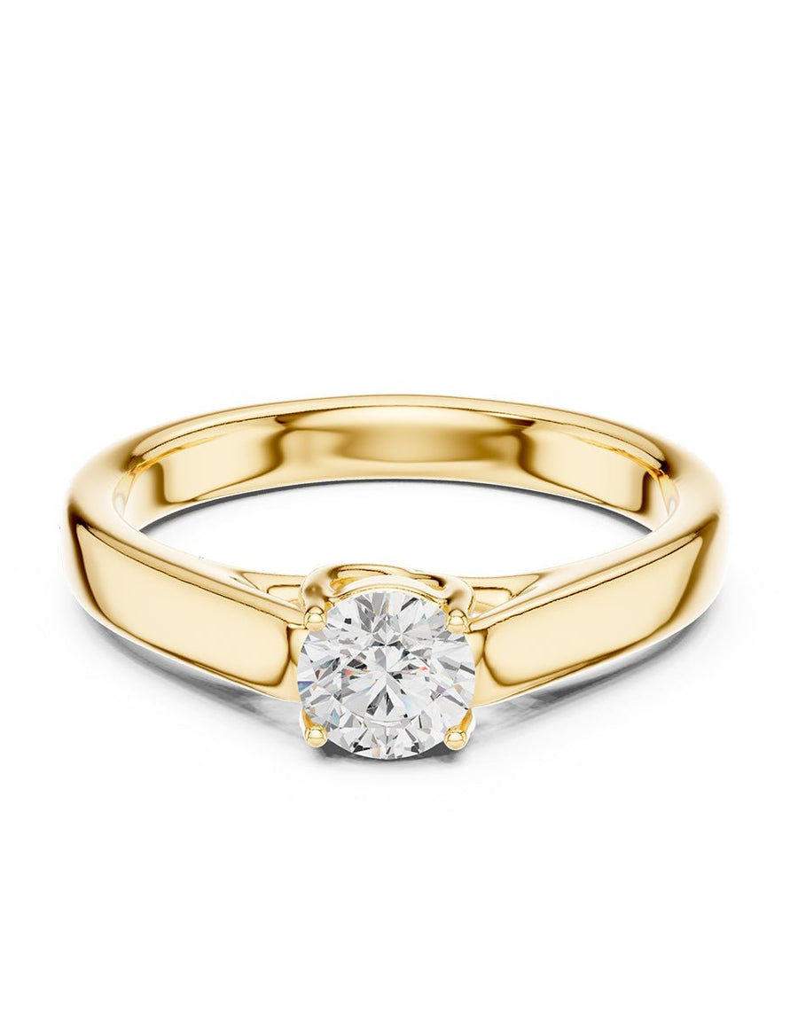 Anillo de Compromiso - solitario - AMORE68-RD-CZ