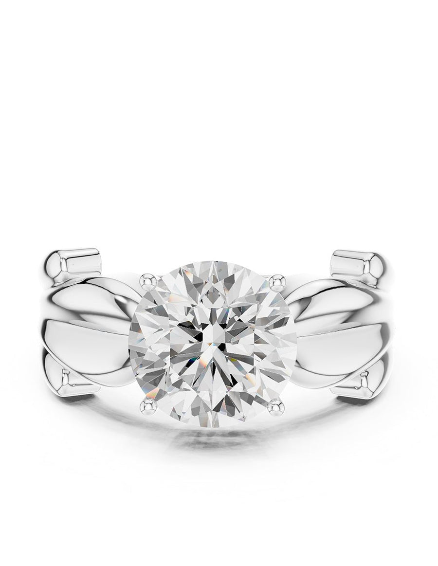 Anillo de Compromiso - solitario - AMORE69-RD-CZ