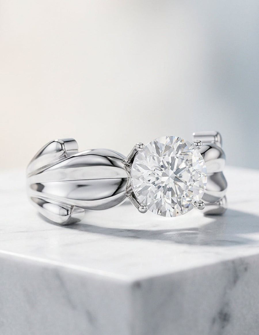 Anillo de compromiso - solitario - AMORE69-RD-LG