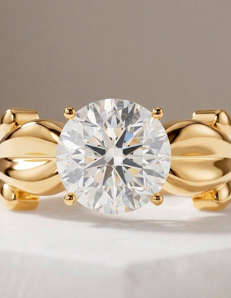 Anillo de Compromiso - solitario - AMORE69-RD-CZ
