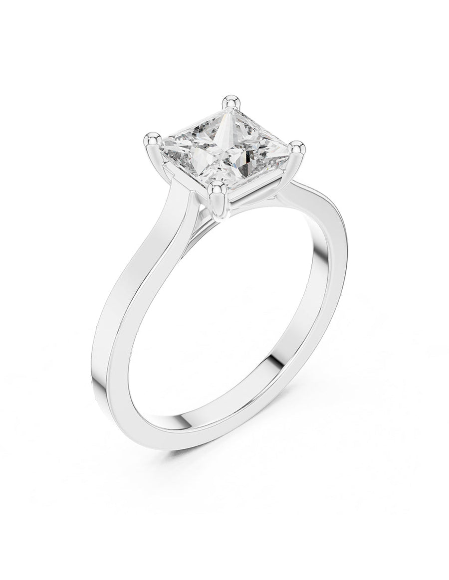 Anillo de Compromiso - solitario - AMORE70-PR-CZ