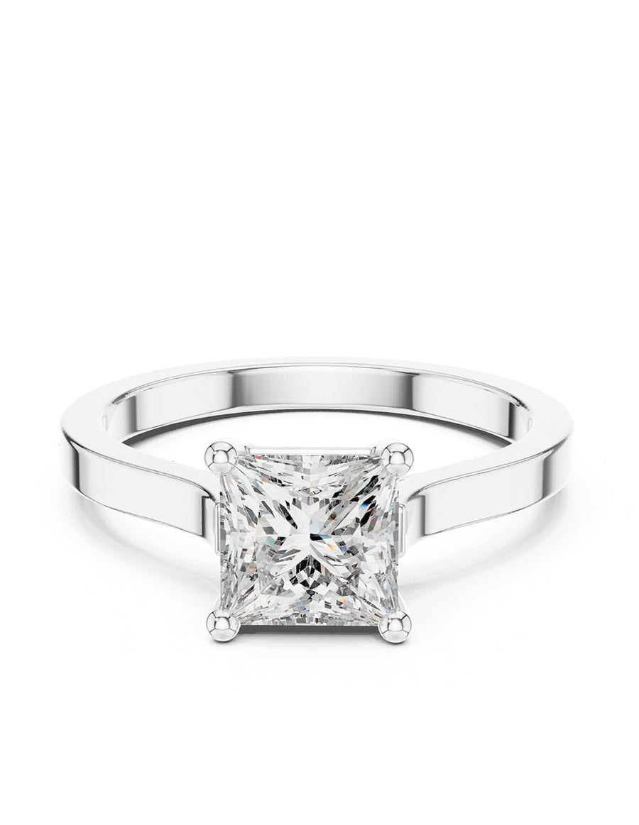 Anillo de Compromiso - solitario - AMORE70-PR-CZ