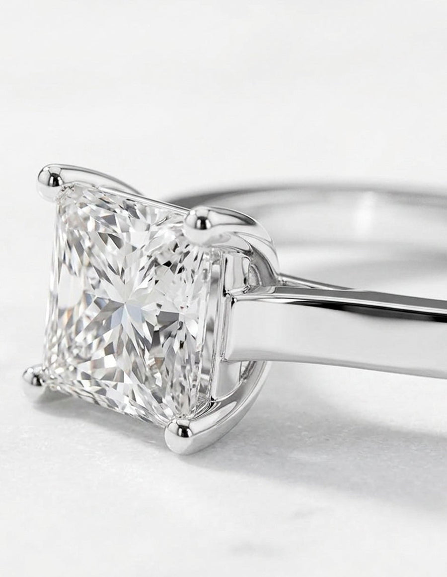 Anillo de Compromiso - solitario - AMORE70-PR-CZ