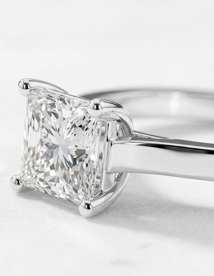 Anillo de compromiso - solitario - AMORE70-PR-LG