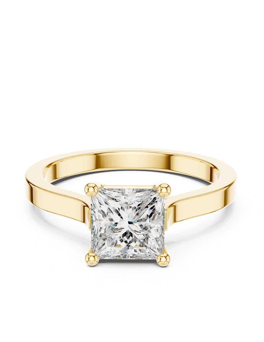 Anillo de Compromiso - solitario - AMORE70-PR-CZ