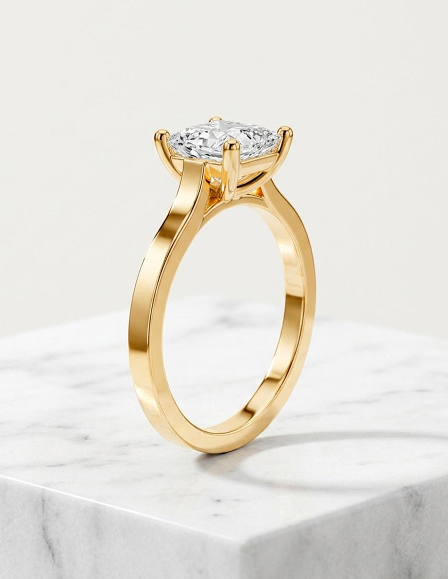 Anillo de Compromiso - solitario - AMORE70-PR-CZ