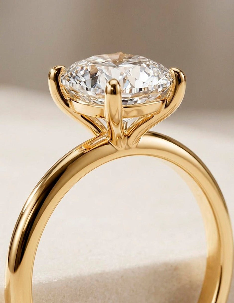 Anillo de Compromiso - solitario - AMORE71-CU-CZ