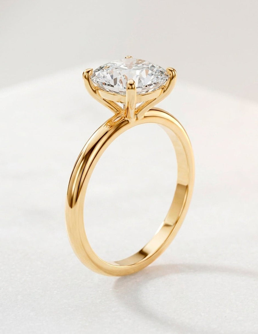 Anillo de Compromiso - solitario - AMORE71-CU-CZ