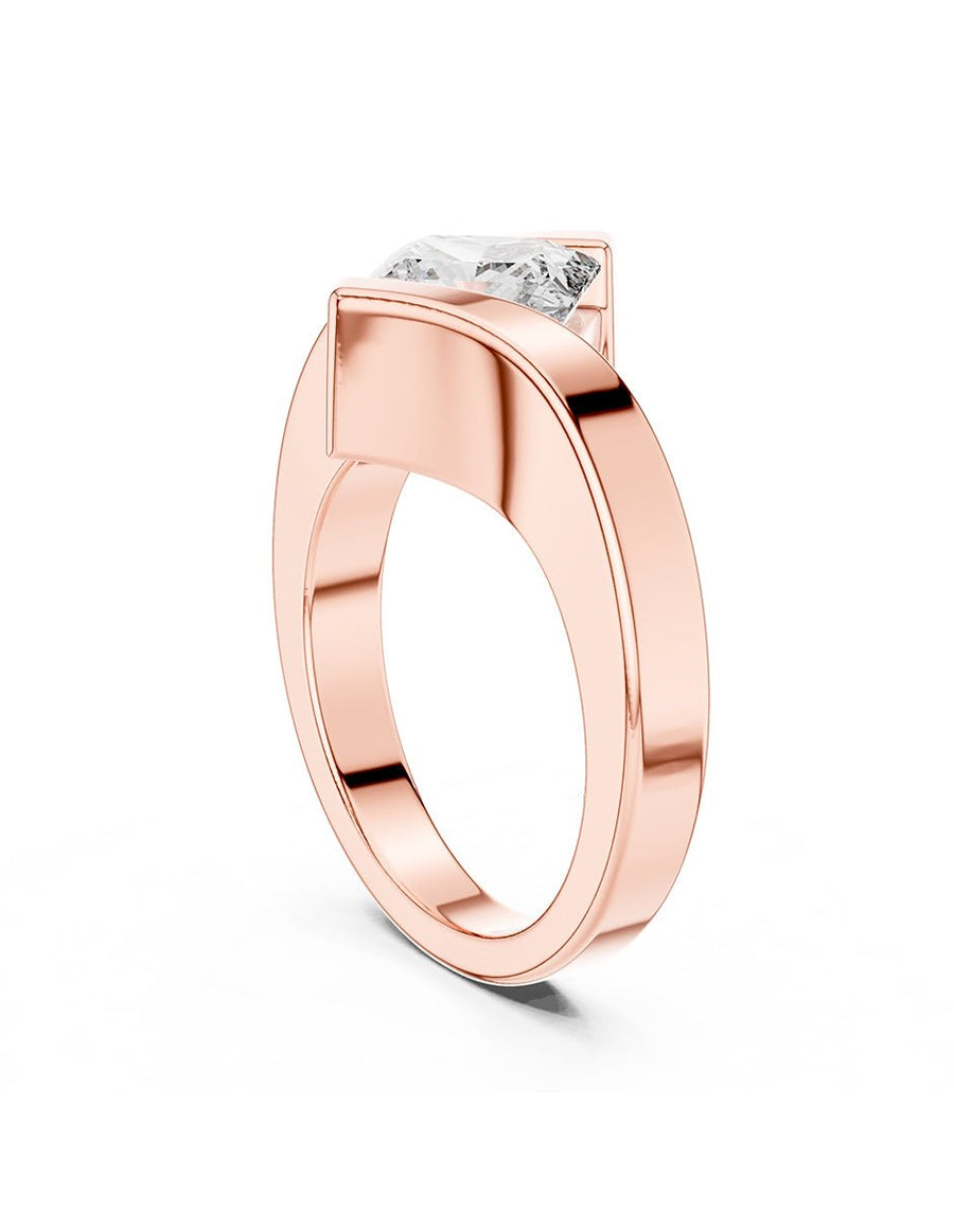 Anillo de compromiso - solitario - AMORE72-PR-LG