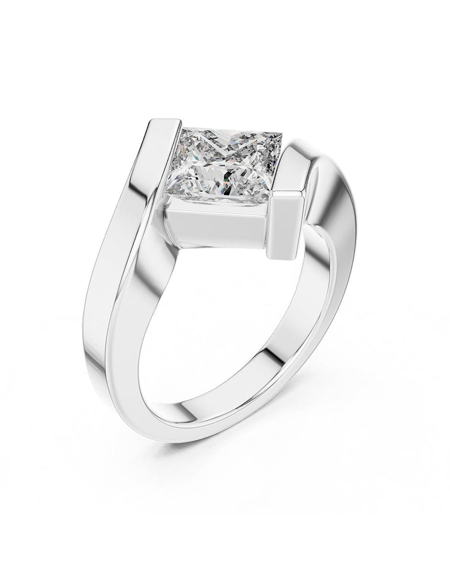 Anillo de compromiso - solitario - AMORE72-PR-LG