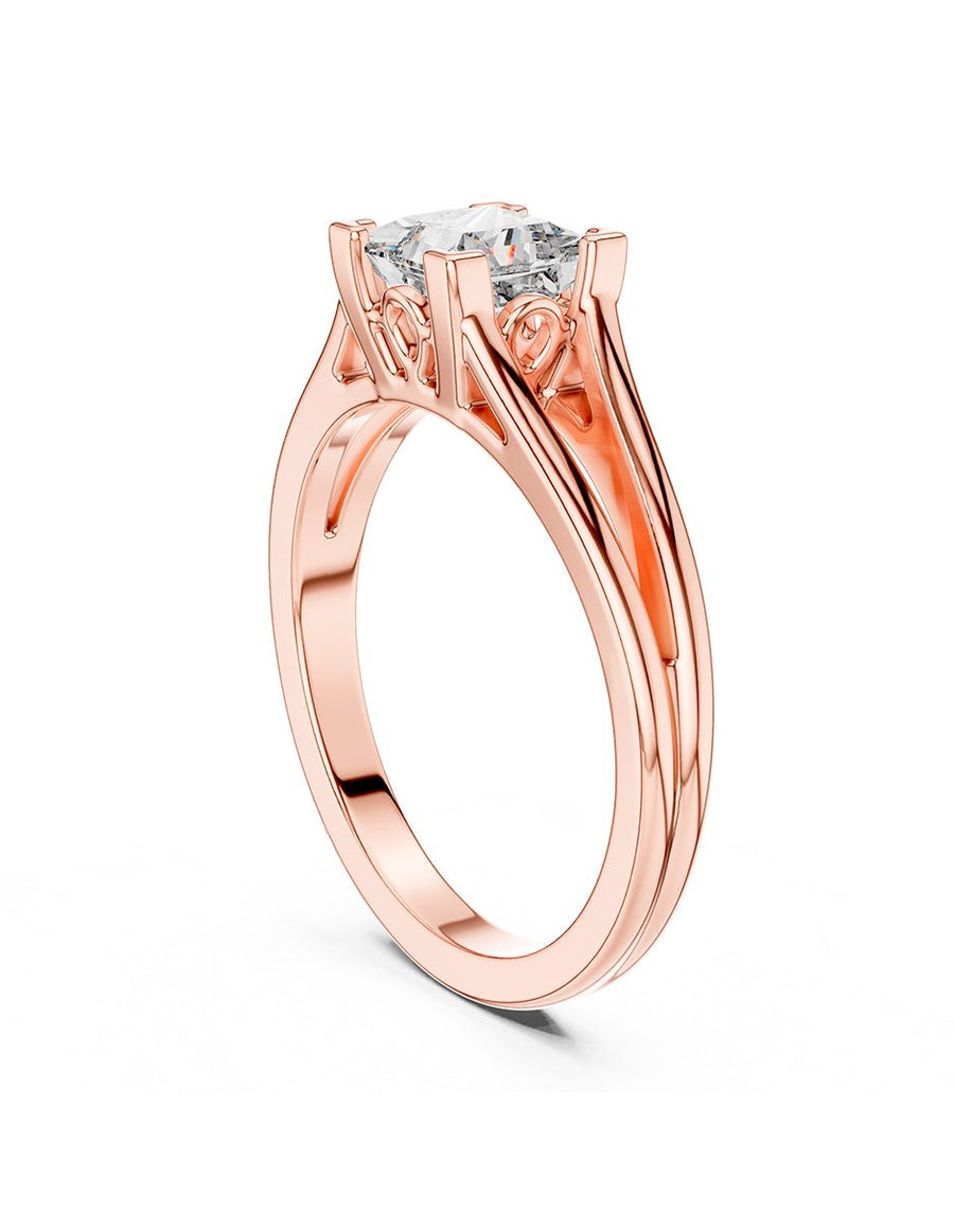 Anillo de Compromiso - solitario - AMORE73-PR-CZ