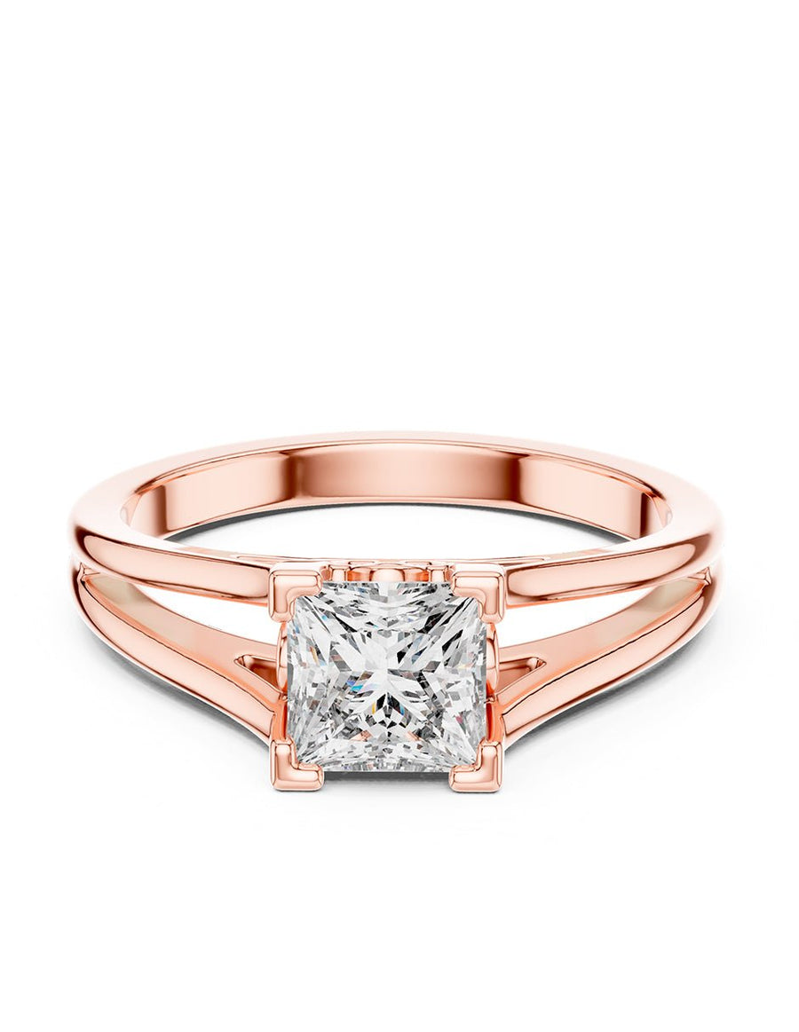 Anillo de Compromiso - solitario - AMORE73-PR-CZ