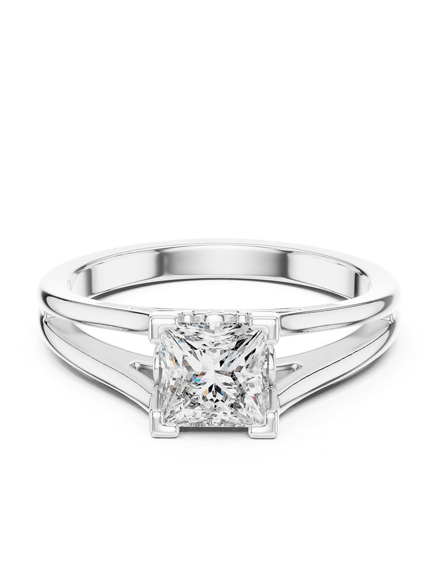 Anillo de Compromiso - solitario - AMORE73-PR-CZ