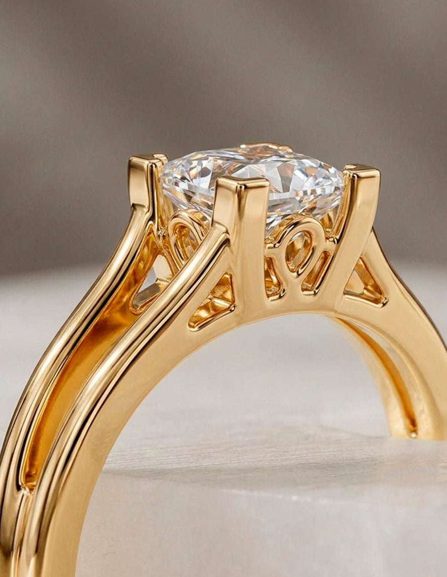 Anillo de Compromiso - solitario - AMORE73-PR-CZ